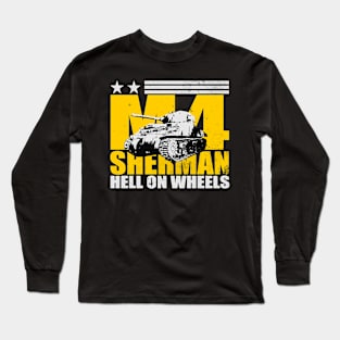 M4 Sherman Tank (distressed) Long Sleeve T-Shirt